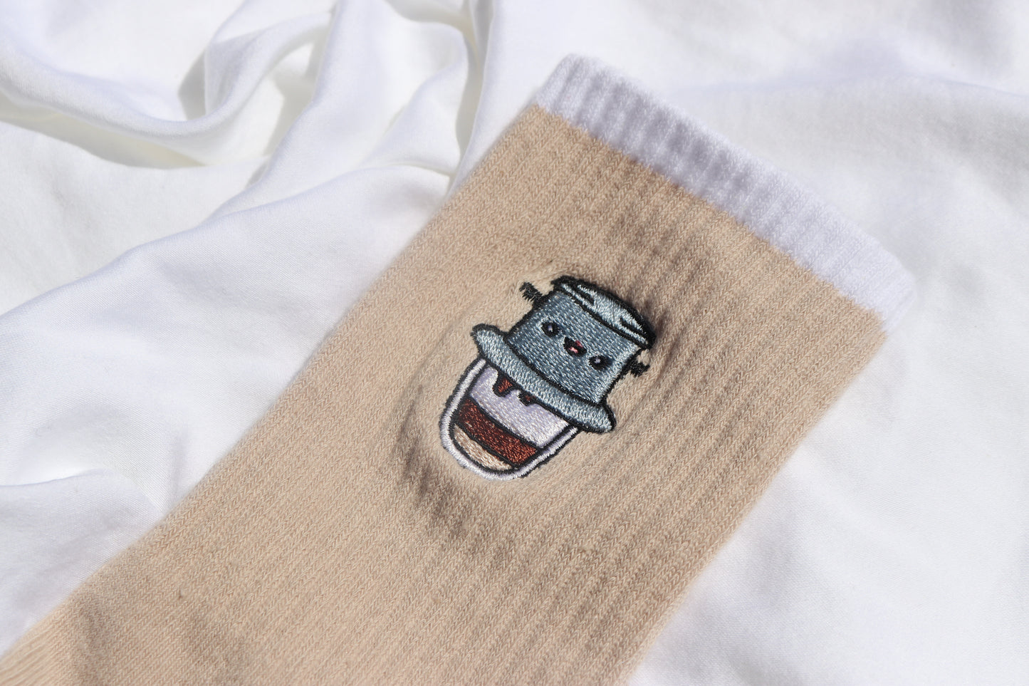 Vietnamese Coffee Pilates Grip Socks